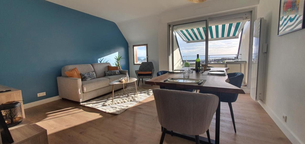 Appartement Bretagne Vue Mer Exceptionnelle Sur Les Hauts D'Erquy Au Calme ! Et Au Pied Du Gr34 Exterior photo